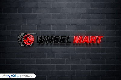 WheelMart Logo with Outputs graphic design logo