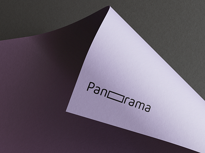 Panorama logotype branding graphic design illustration logo minimal minimalism vector