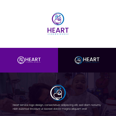 Heart service logo design appicon crypto heart heart services heartlogo heartservicelogo heartservicelogo creativelogo logoconcept logomark logoroom medical medicallogo modernlogo professionallogo