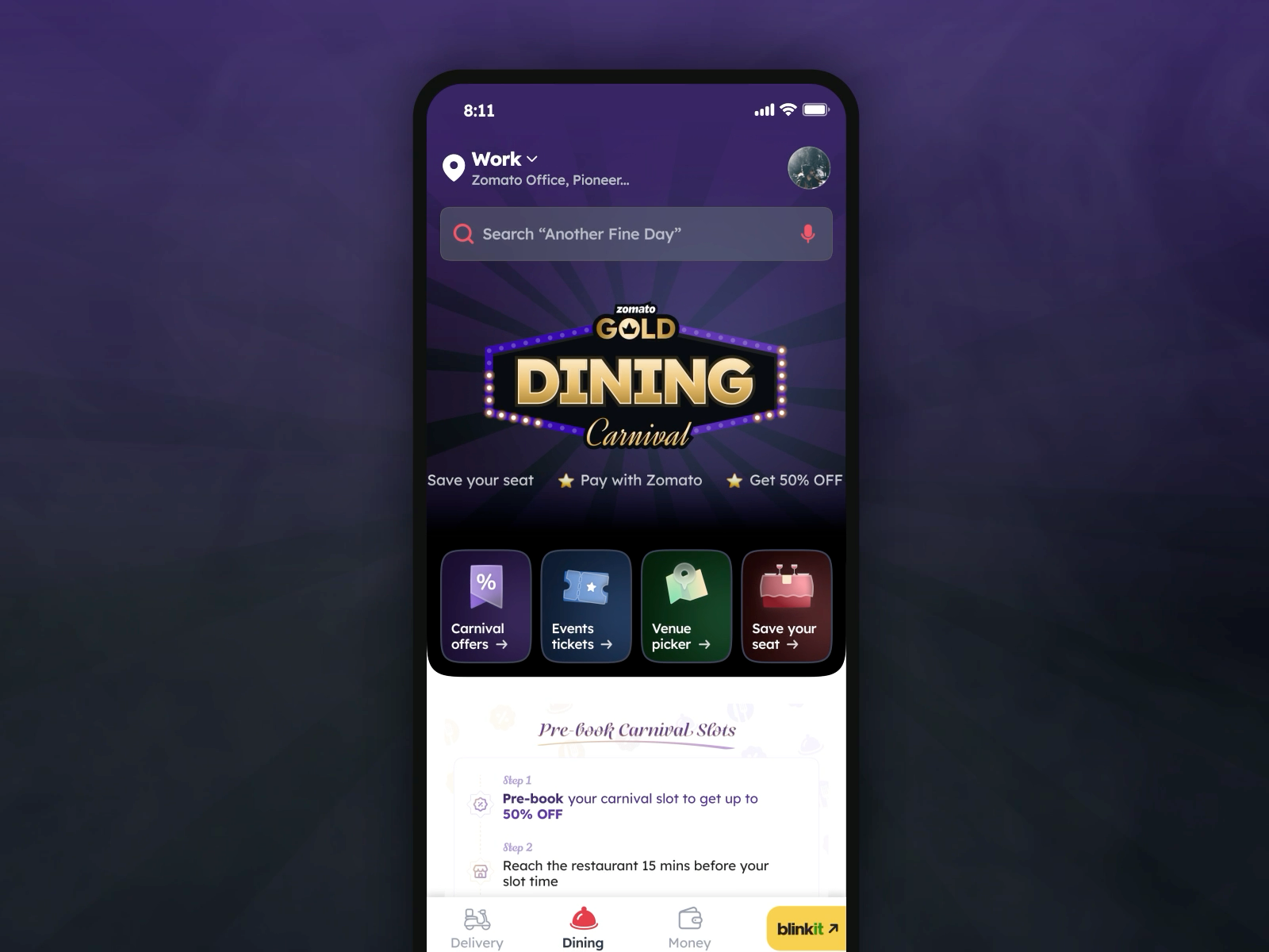 Recap: Zomato Gold Dining Carnival animation carnival dine dining event food motion graphics ui ux zomato zomato gold