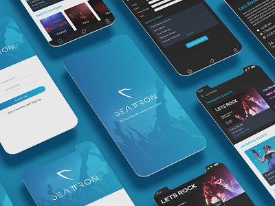 Seattron - Mobile App UI business corporate creative design digital platform graphic marketing mobile app mobile app ui modern online ticketing system professional ticketing website ui uiux