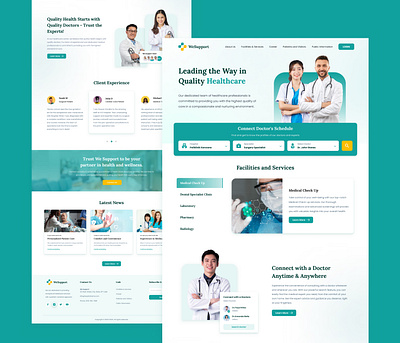 Medical Website - Landing page hospital interactiondesign medical ui ux