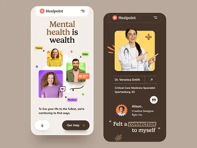 Mental Health Website Mobile anxiety doctor health healthcare landing page meditation mental health mindfulness mobile responsive therapy web design web designer web page web site webdesign website website design wellbeing wellness