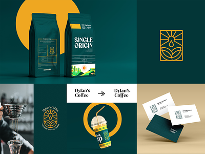 Dylan's Coffee branding, visual identity, package design brand brand identity branding coffee design graphic design logo logo designer package package design product product design