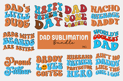 Dad Sublimation Design animation branding design digital download graphic design illustration logo motion graphics retro t shirt design vector