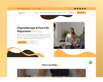 Hypnotherapy & Regression | Hypnotherapy with Dipti adobe xd branding business case study custom design figma graphic design hypnotherapy illustration logo sketch ui user flow ux