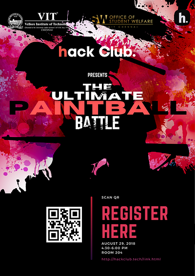 "The Ultimate Paintball battle" - poster concept design✨🎨 branding design graphic design illustration logo typography vector