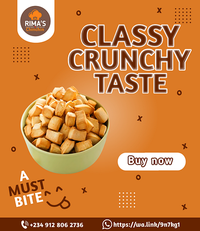 RIMA'S CHINCHIN FLYER chinchin design flyer food graphic design sale snack