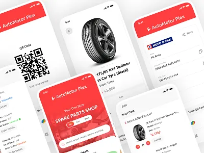 AutoMotor Plex - Car/Bike Spare Parts Shop app auto bike branding car garage motors popular spare parts trending ui uidesign
