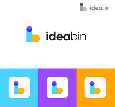 Idea bin Logo design ideas branding colorful design graphic design illustration logo mordern logo simple logo ui vector