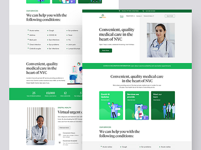 Wellmedic Landing Page anxiety appointment clinic consult dental dental health doctor health care healthcare illustration landing page medic medical patient ui ui design ux web design website website design