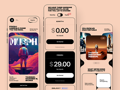 VR Landing Page - Responsive Version🪐 astronaut earth galaxy landing mars mobile mobile landing moon nasa planet responsive solar space space x spaceship spacex sun tesla ui ux