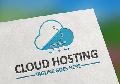 Cloud Hosting Service Logo branding cloud hosting service logo graphic design logo