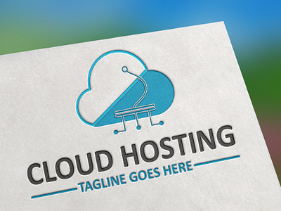 Cloud Hosting Service Logo branding cloud hosting service logo graphic design logo