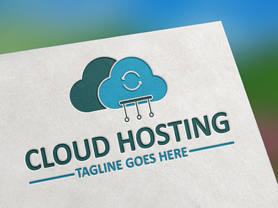 Cloud Hosting Service Logo branding cloud hosting service logo graphic design logo