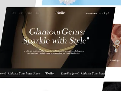 Jewelry Website Design dashboard design e commerce ecommerce ecommerce design ecommerce landing page ecommerce shop ecommerce website graphic design jewelery jewellery jewellery shop jewelry landing page website