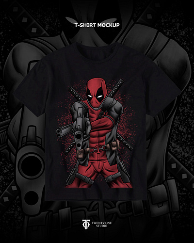 Deadpool (Commission artwork) apparel branding clothing deadpool graphic design illustration merchandise