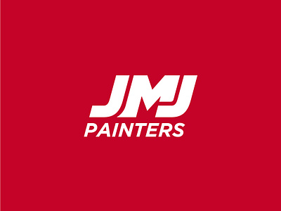 JMJ Painters Logo Design. awesome brand branding business design flat font graphic design graphicsdesigner initial j jm jmj logo logodesign logodesigner logomaker logos logotype vector