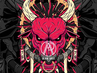 Bull anime design fanart graphic design illustration tshirt
