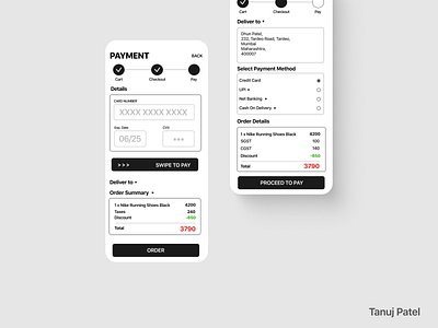 Checkout Screen for shopping app app branding design typography ui ux