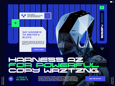 AI copywriting websites #007 artificial intelligence poster ui uiux web design