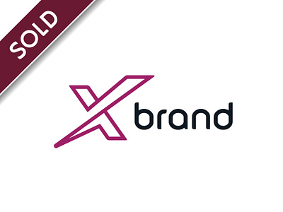 Stylish Letter X Logo for SALE buy design designer for sale letter logo logoground premade purchase ready made stylish x