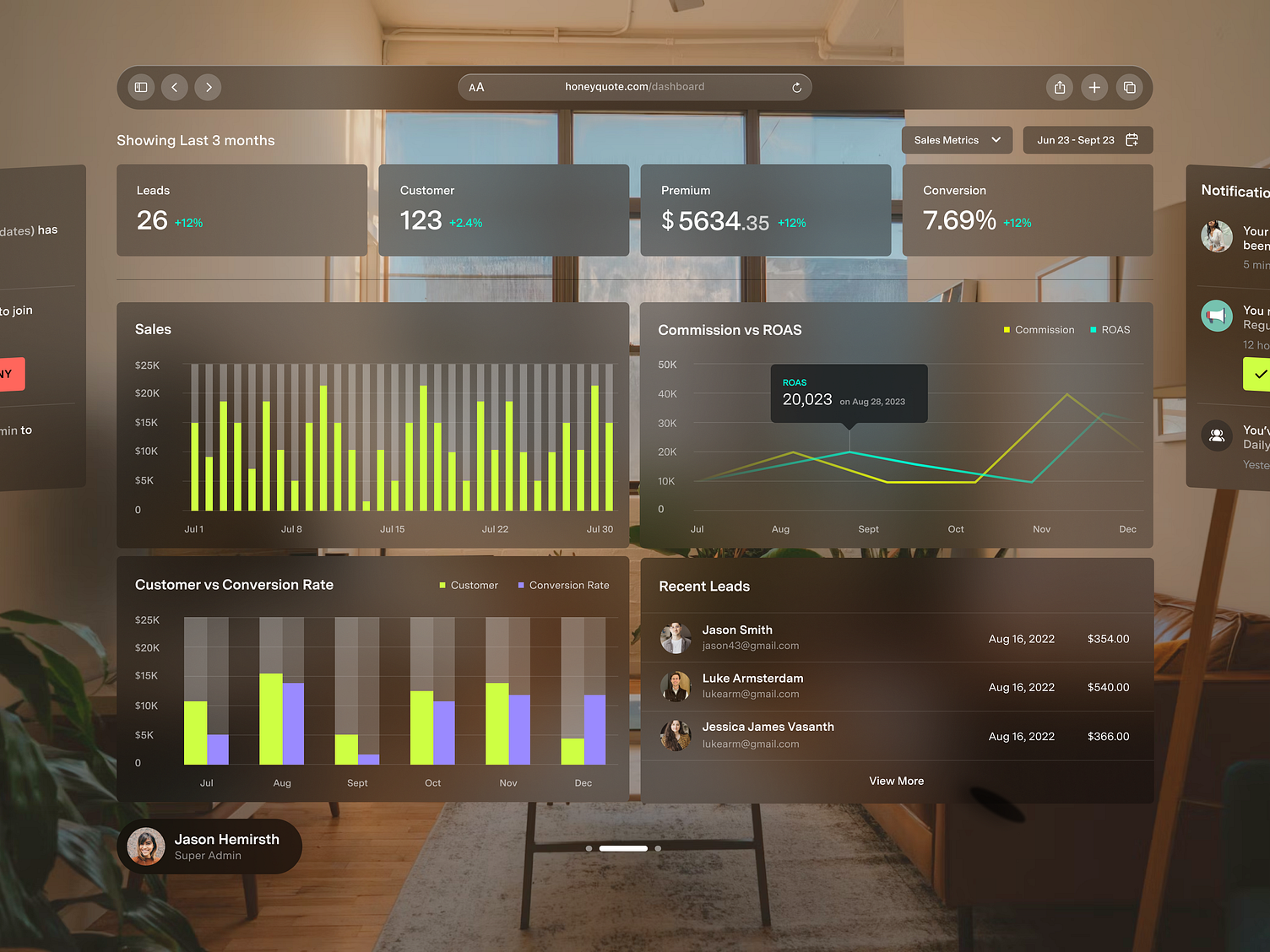 HoneyQuote Insurance Spatial Design by Divan Raj on Dribbble