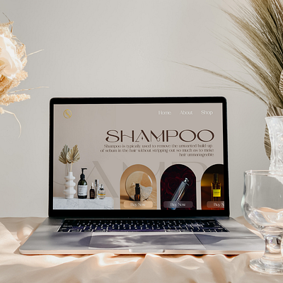 Shampoo Landing Page Daily UI challenge Day 03 branding daily ui design graphic design typography ui ux