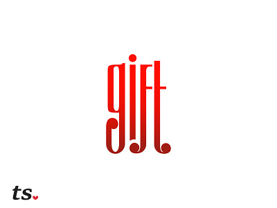 A Gift Custom Typeface affinity branding font handlettering lettering lowercase typeface typography vector