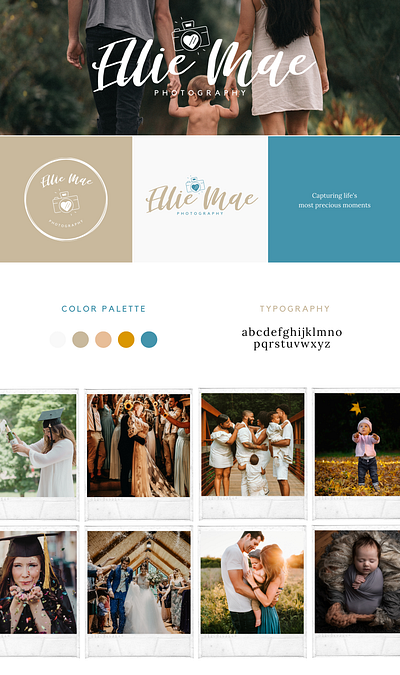 Brand & Squarespace Website Design - Ellie Mae Photography brand brand board brand design brand identity branding ellie mae family graphic design logo photographer photography squarespace website