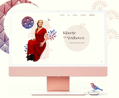 Opera singer art nouveau branding collage design graphic design jugendstil minimal