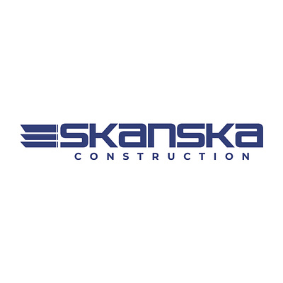 Skanska logo redesign abobe illustrator branding construction logo design graphic design illustration logo logo design logo redesign minimalist skanska skanska logo design unique design vector