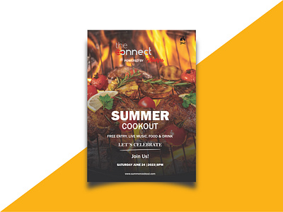 Summer Cookout Food Flyer Design adobe illustrator adobe photoshop branding design flyer design food flyer design foodflyerdesign graphic design summer cookout food flyer design