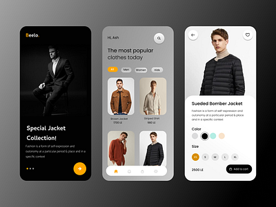 Fashion App Design - UI UX app appdesign design fashion mobile ui uidesign uiux ux