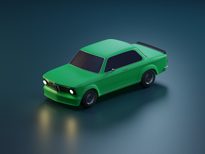 Low-poly BMW 2002 turbo 3d 3d car 3d graphics 3d illustration automotive blender bmw car classic game graphic design illustration isometric lowpoly lowpoly car vintage