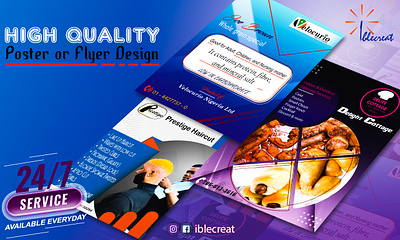 High quality poster or flyer design branding design flyer graphic design poster