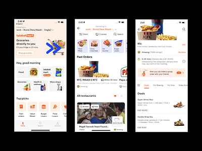 Talabat - New Feature - unofficial app design food redesign ui ux