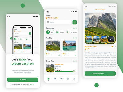 Travel mobile application - good for any kind of companies branding figma graphic design illustration tourism tpurist travel travel app traveljob ui ui design uiux ux uxdesigner xd