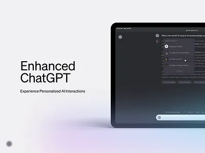 Enhanced ChatGPT ae after effects aifuture animation app branding chatgpt design logo techevolution ui ux