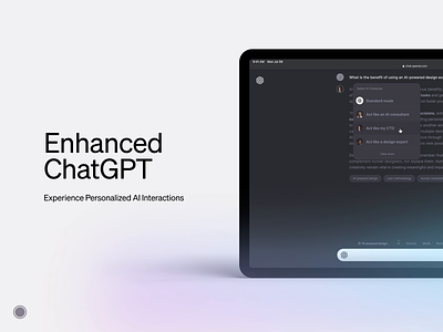 Enhanced ChatGPT ae after effects aifuture animation app branding chatgpt design logo techevolution ui ux