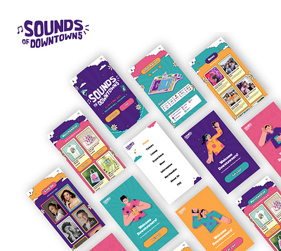 Sounds Of Downtown Vol.5 - Mobile Application app branding design graphic design illustration logo typography ui ux vector