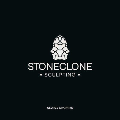 Stoneclone logo branding graphic design logo typography