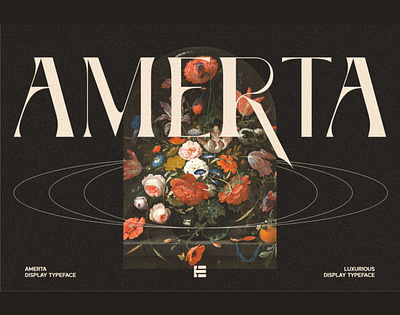 Amerta Font branding display font font graphic design luxury font typography vintage font