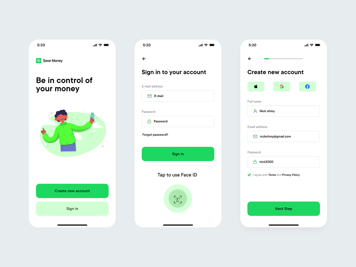 Money App UI Design💰 by Vishwa Designs on Dribbble