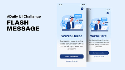 Daily UI 011/100 - Flash Message app design graphic design ui ux