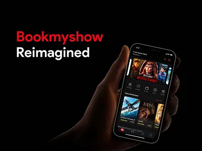Bookmyshow Reimagined animation graphic design motion graphics ui