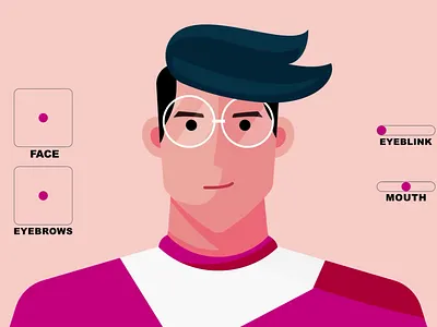 Face Rigging with Duik animated gif animation animation after effects character animation motion design motiongraphics