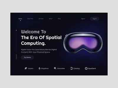 Spatial computing. apple design productdesign spatial computing ui web