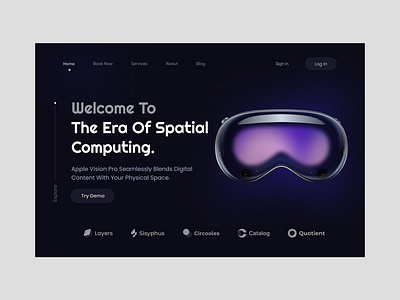 Spatial computing. apple design productdesign spatial computing ui web
