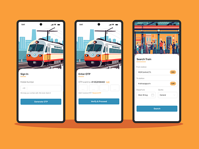 Train booking app design figma mobile online booking app train ticket app ui